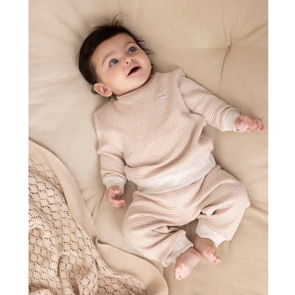 Pyjama Wafel Basic Stroopwafel Beige KL Pyjama Wafel Basic Stroopwafel Beige KL