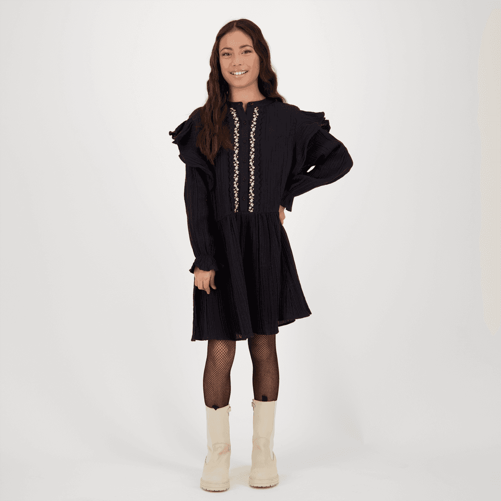 Pinar Girls Dress Zwart KL Pinar Girls Dress Zwart KL