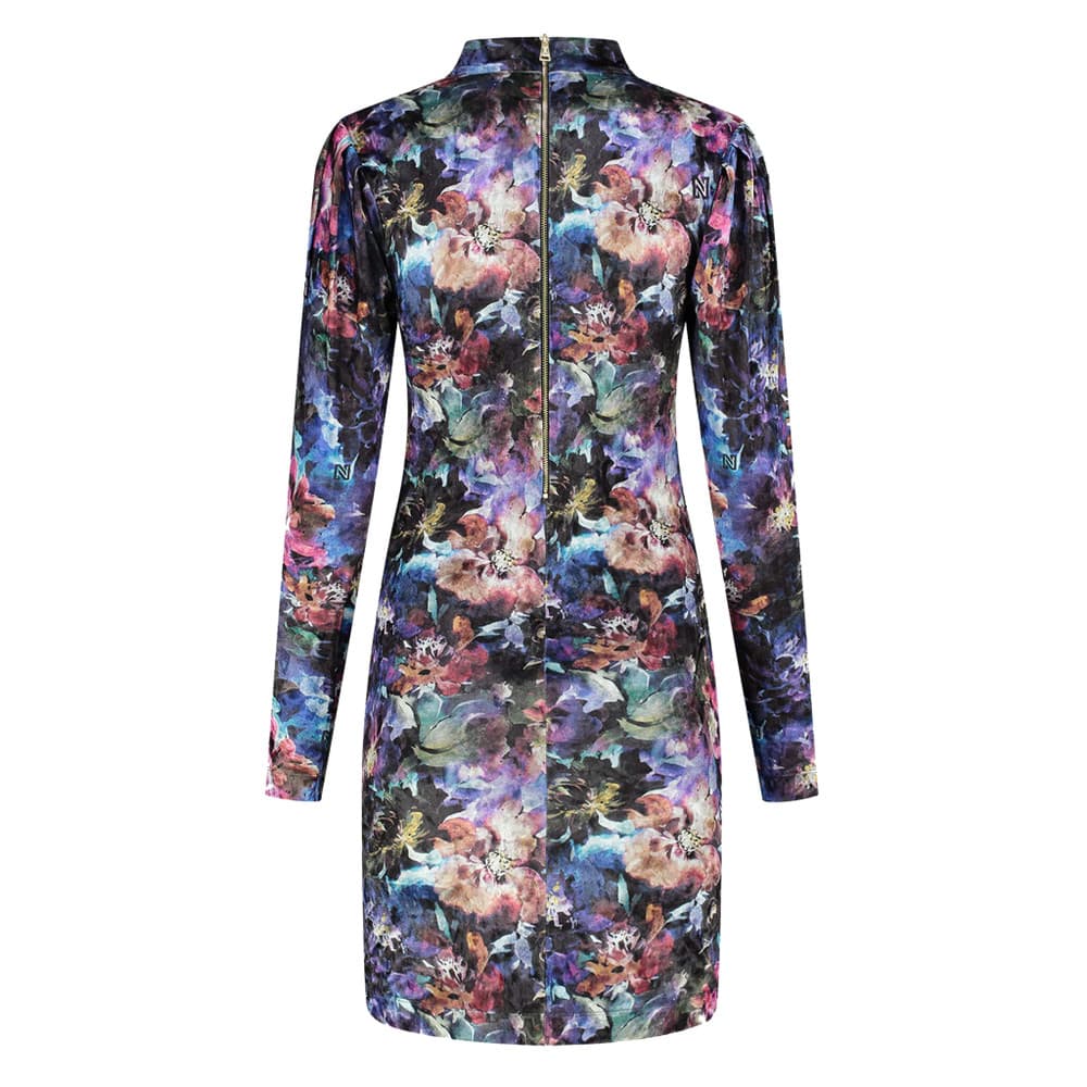 Vesper Flower Dress Blauw KL Vesper Flower Dress Blauw KL