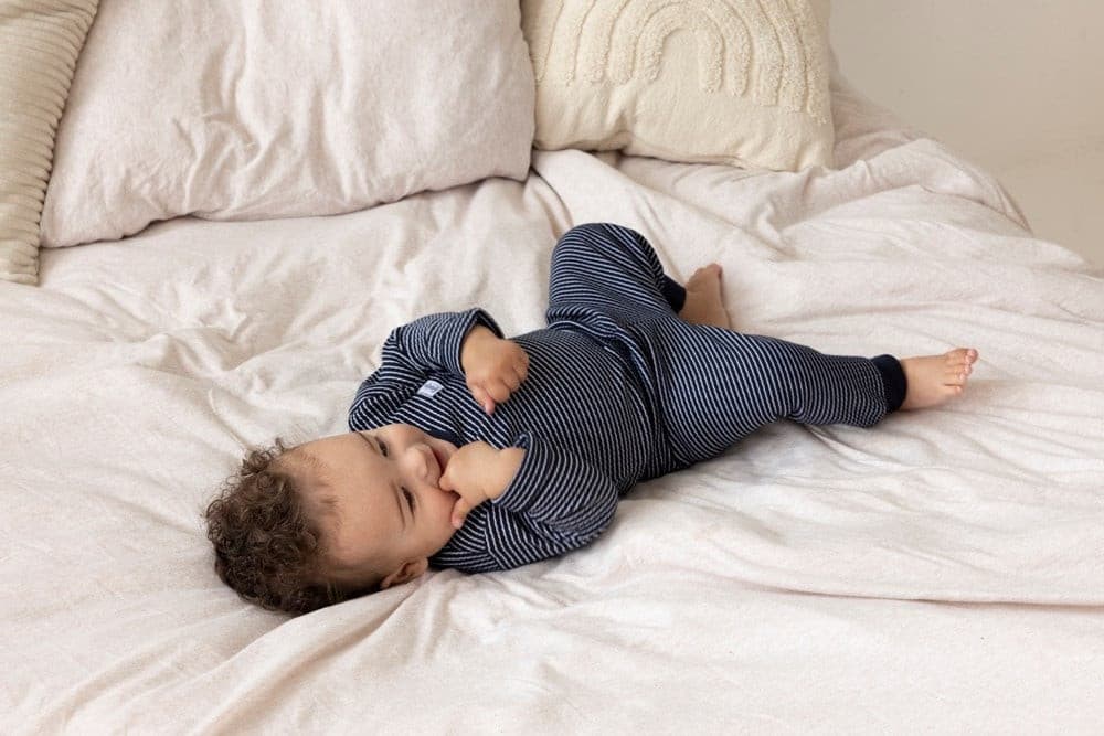 Pyjama Wafel Basic Donker Blauw KL Pyjama Wafel Basic Donker Blauw KL