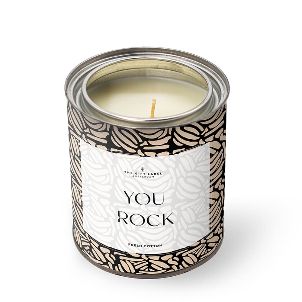 Candle Tin 310gr - You Rock Bruin KL Candle Tin 310gr - You Rock Bruin KL