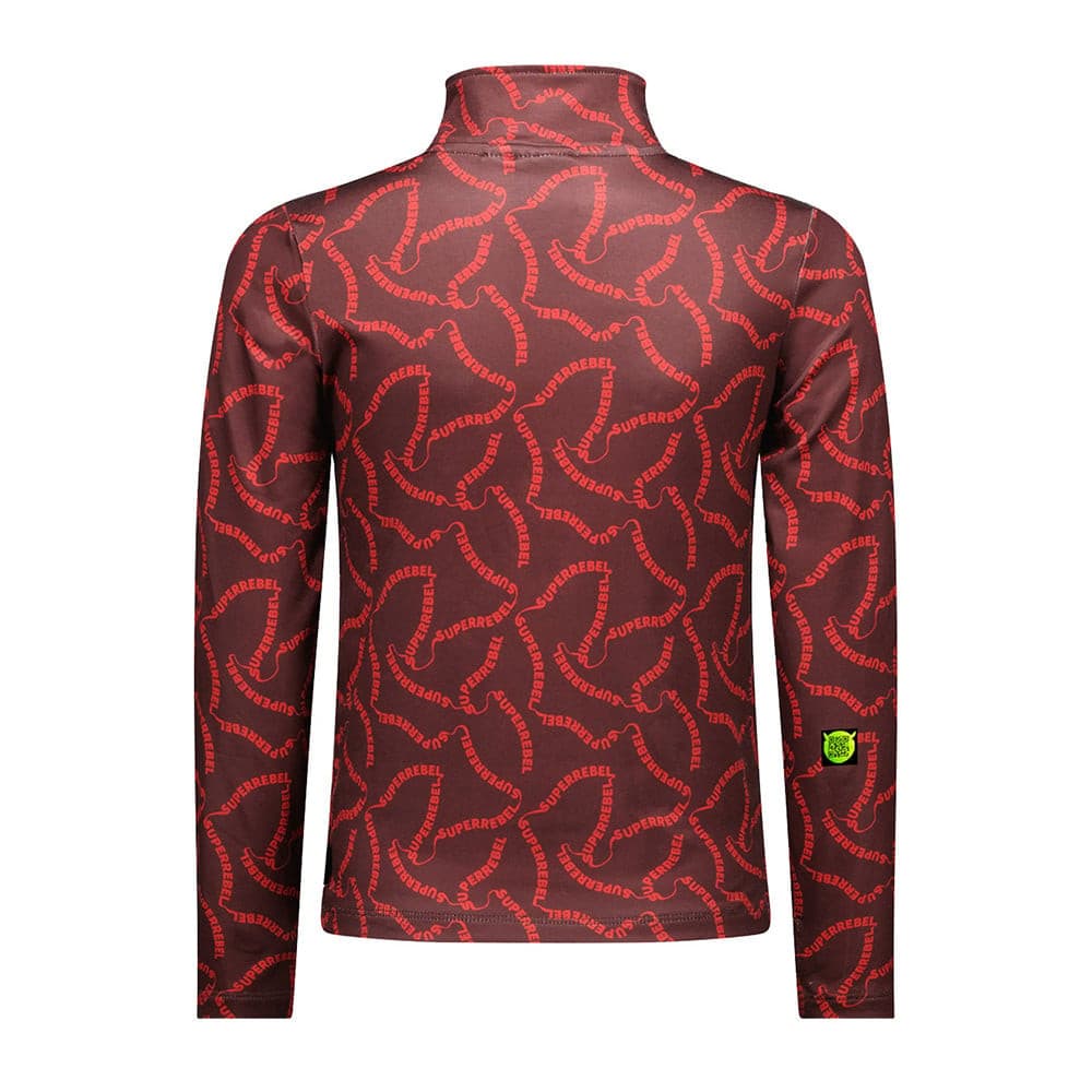 Spurt Ski Pullie Fancy Tape Zipper Rood KL Spurt Ski Pullie Fancy Tape Zipper Rood KL