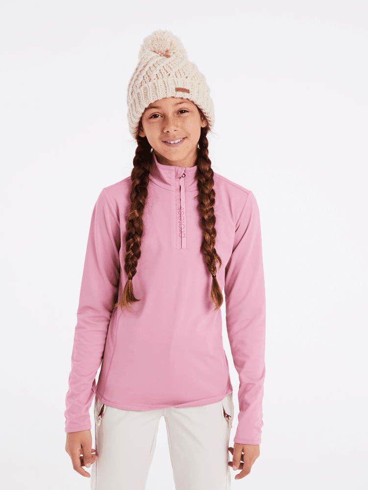 Rizoy JR 1/4 Zip Top Roze KL Rizoy JR 1/4 Zip Top Roze KL