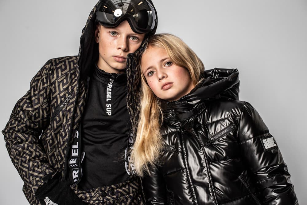 Spurt Ski Pullie Fancy Tape Zipper Zwart Spurt Ski Pullie Fancy Tape Zipper Zwart