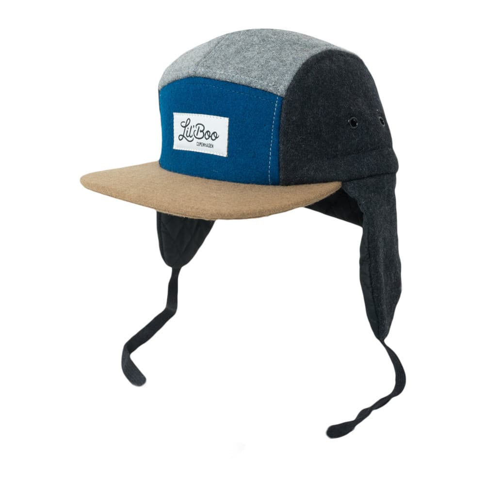 Block Wool 5 Panel With Ears Multi KL Block Wool 5 Panel With Ears Multi KL