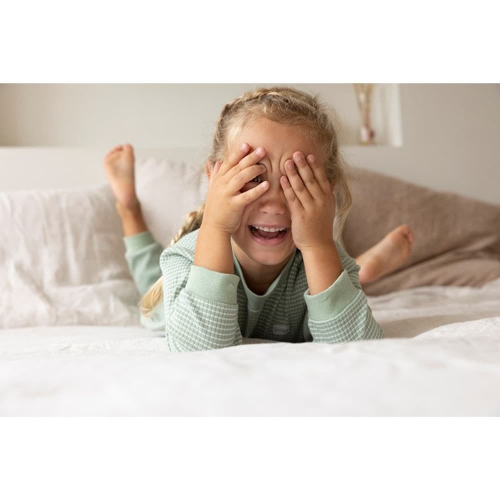 Pyjama Wafel Basic Groen KL Pyjama Wafel Basic Groen KL