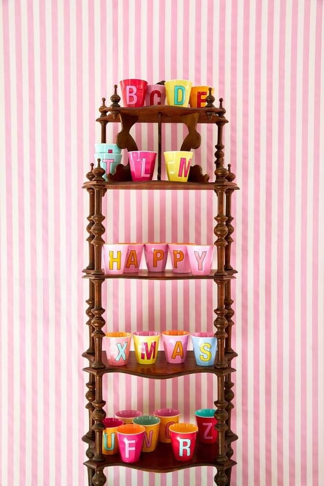 Melamine Full Alphabet C Roze KL Melamine Full Alphabet C Roze KL