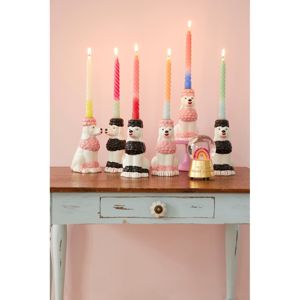 Twisted Candle Zwart KL Twisted Candle Zwart KL