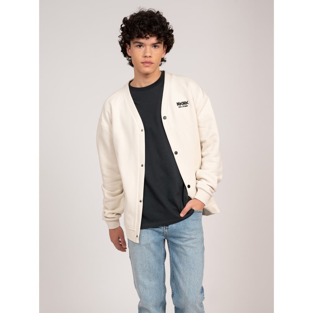 Statement Sweat Cardigan Grijs 2 KL Statement Sweat Cardigan Grijs 2 KL