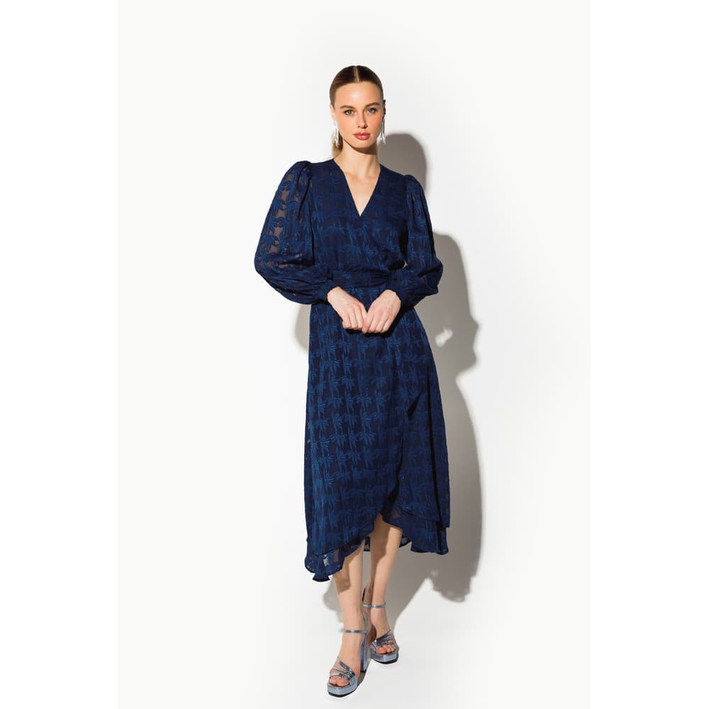 Dress Blossom Layer Donker Blauw Dress Blossom Layer Donker Blauw