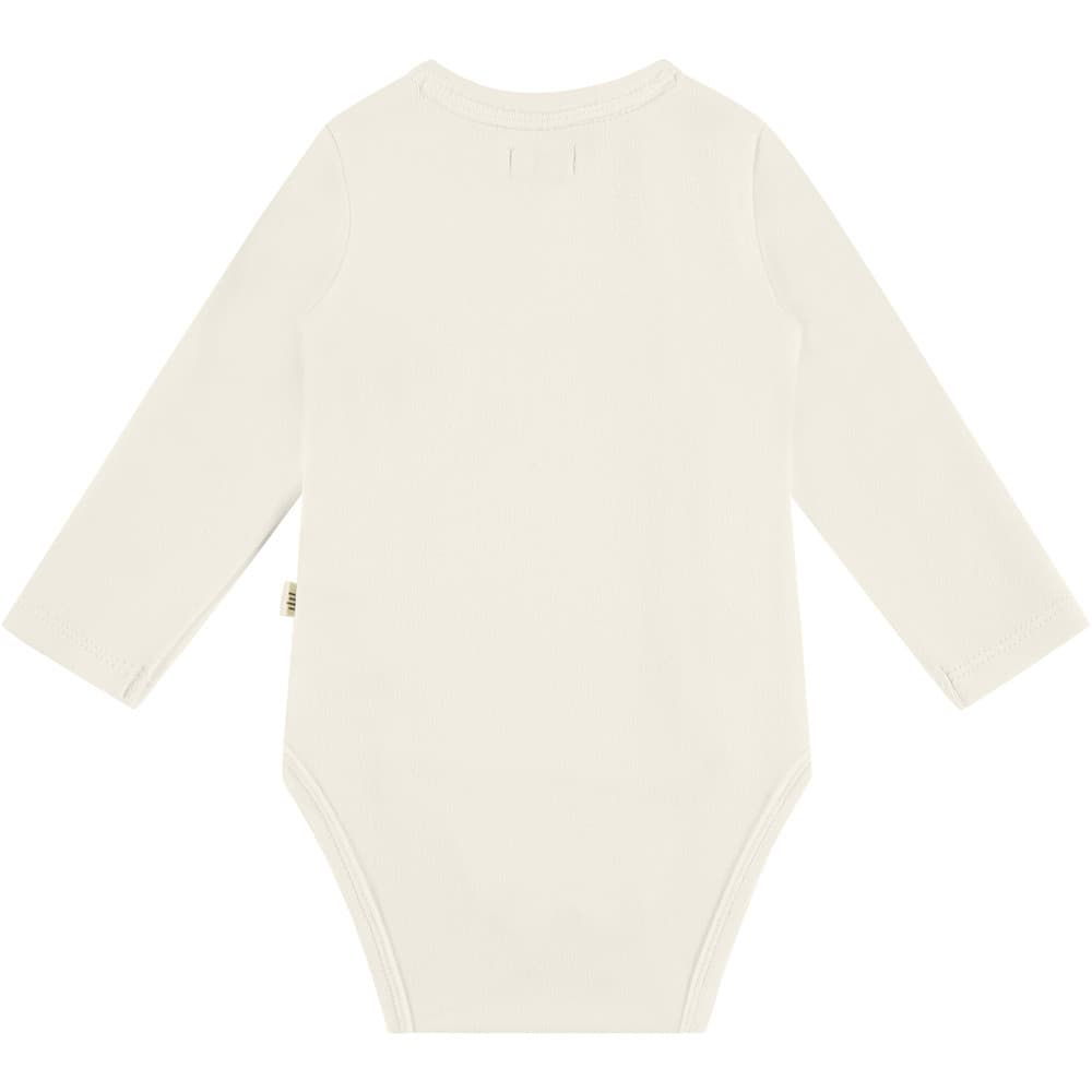 baby romper overslag long sleeve basic Off White baby romper overslag long sleeve basic Off White