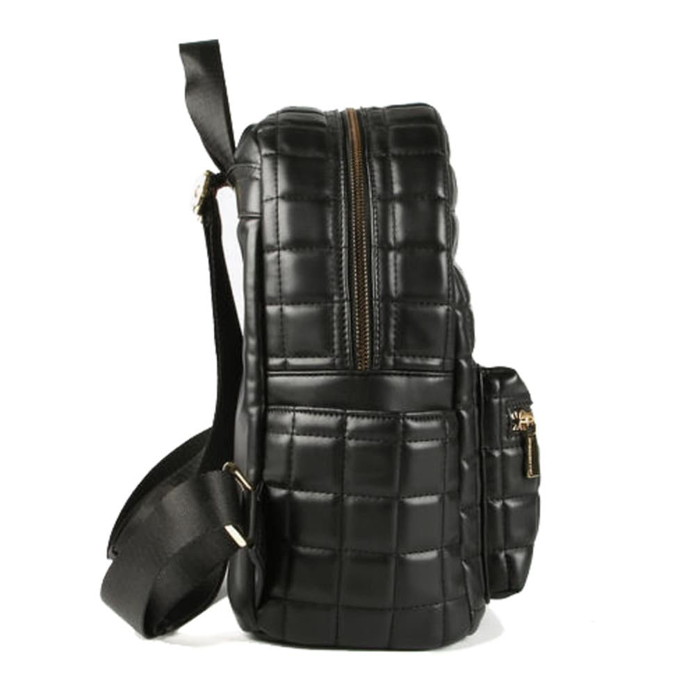 Gewatteerde Leerlook Rugzak Zwart 1 Gewatteerde Leerlook Rugzak Zwart 1