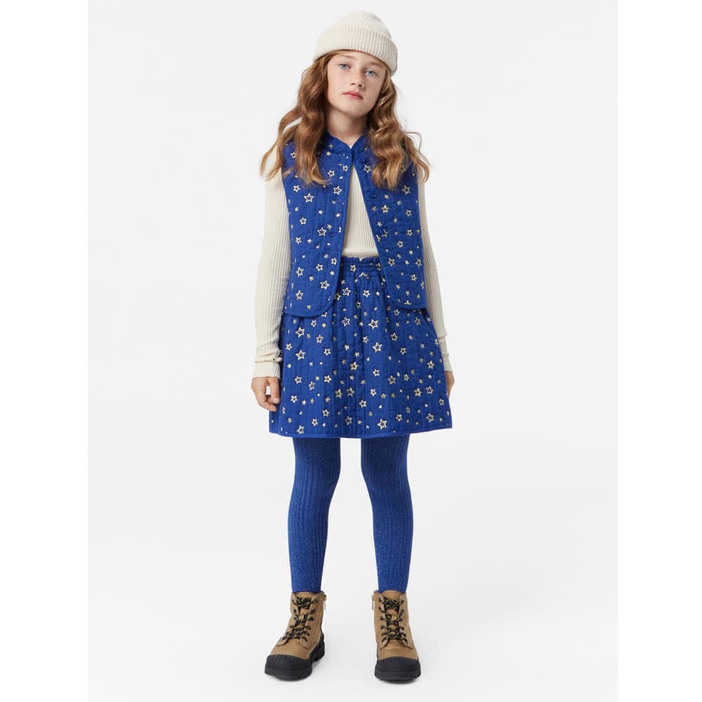 Glitter Rib Tights Blauw Glitter Rib Tights Blauw