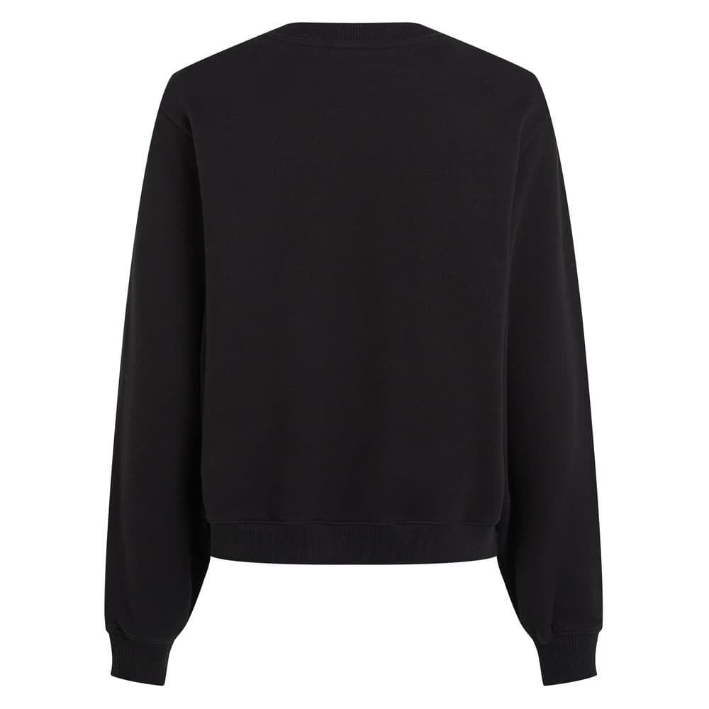 Chenille Monologo Crewneck Zwart KL Chenille Monologo Crewneck Zwart KL