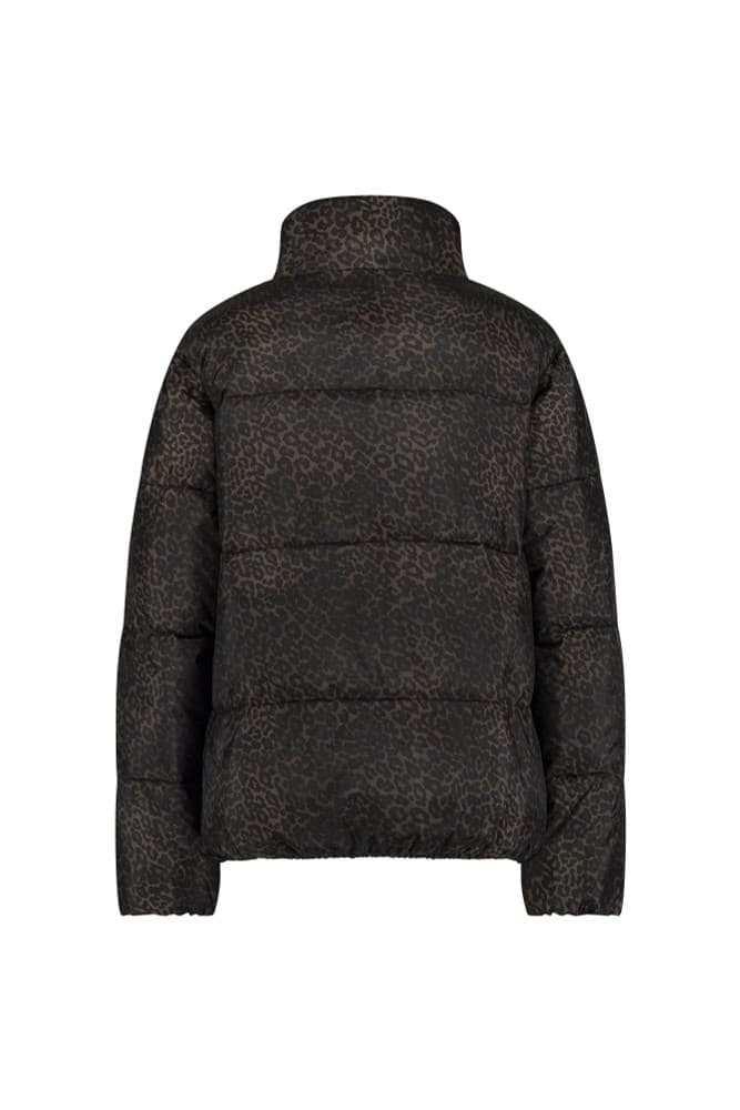 Tanner puffer leopard jacket Zwart 1 Tanner puffer leopard jacket Zwart 1