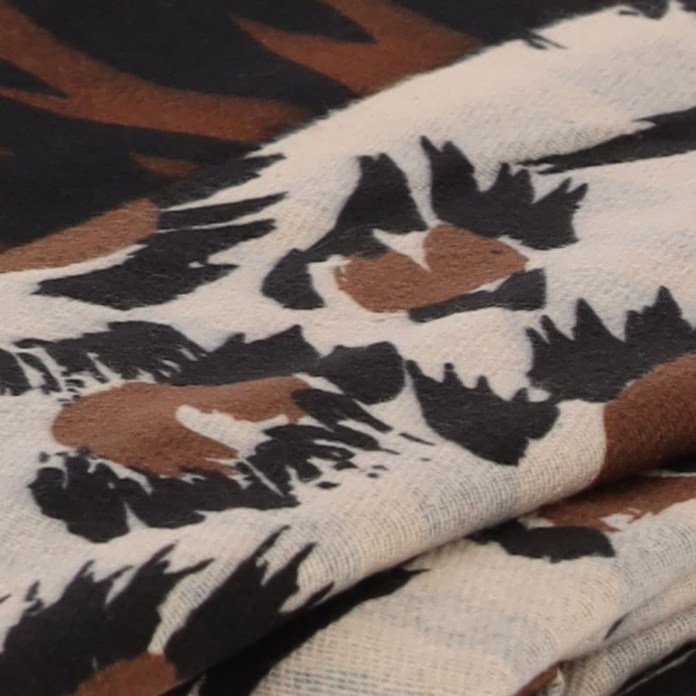 Ladies woven scarf oblong in-out 80x200 Bruin 1 Ladies woven scarf oblong in-out 80x200 Bruin 1