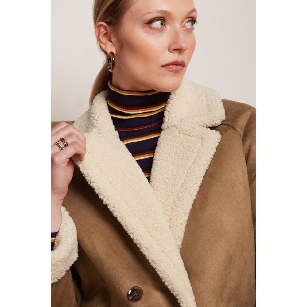 Amelie Coat Lammy Geel Amelie Coat Lammy Geel