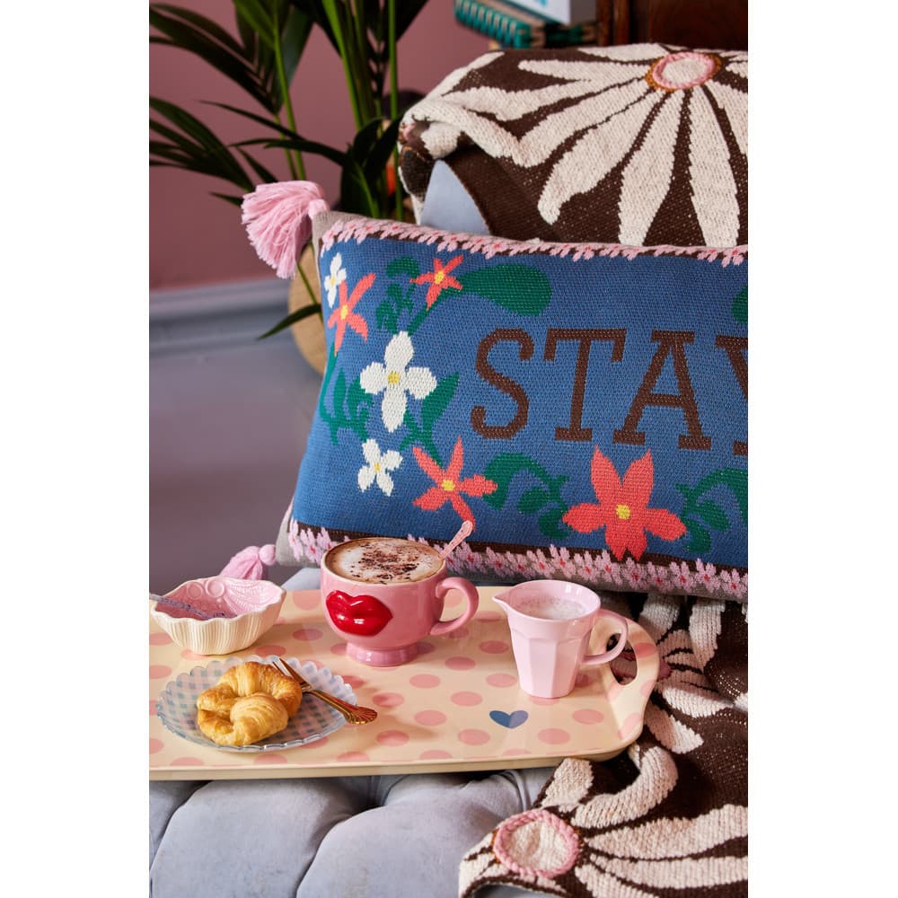 Melamine Dienblad Dots Print Beige Melamine Dienblad Dots Print Beige