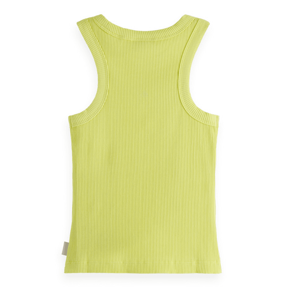 Baby rib slim-fit tank top Geel Baby rib slim-fit tank top Geel