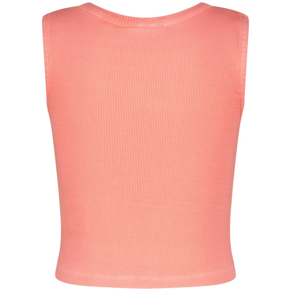 Basic-Crop Rib Top Roze Basic-Crop Rib Top Roze