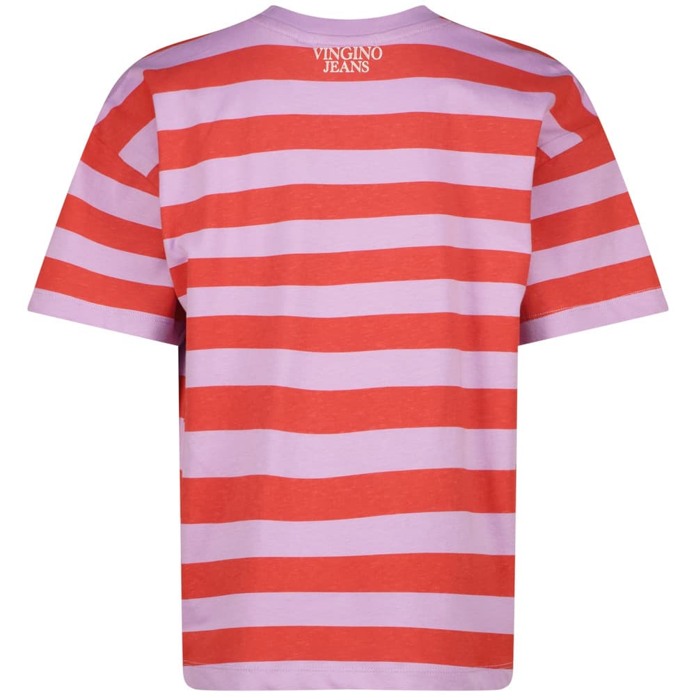 Basic-Tee Stripe Paars Basic-Tee Stripe Paars