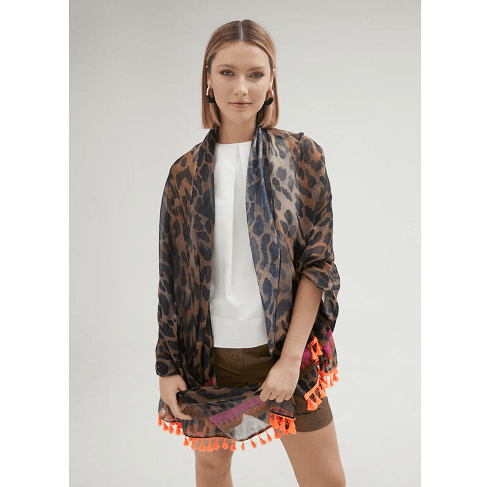 Strand laken leopardprint Zwart 1 Strand laken leopardprint Zwart 1