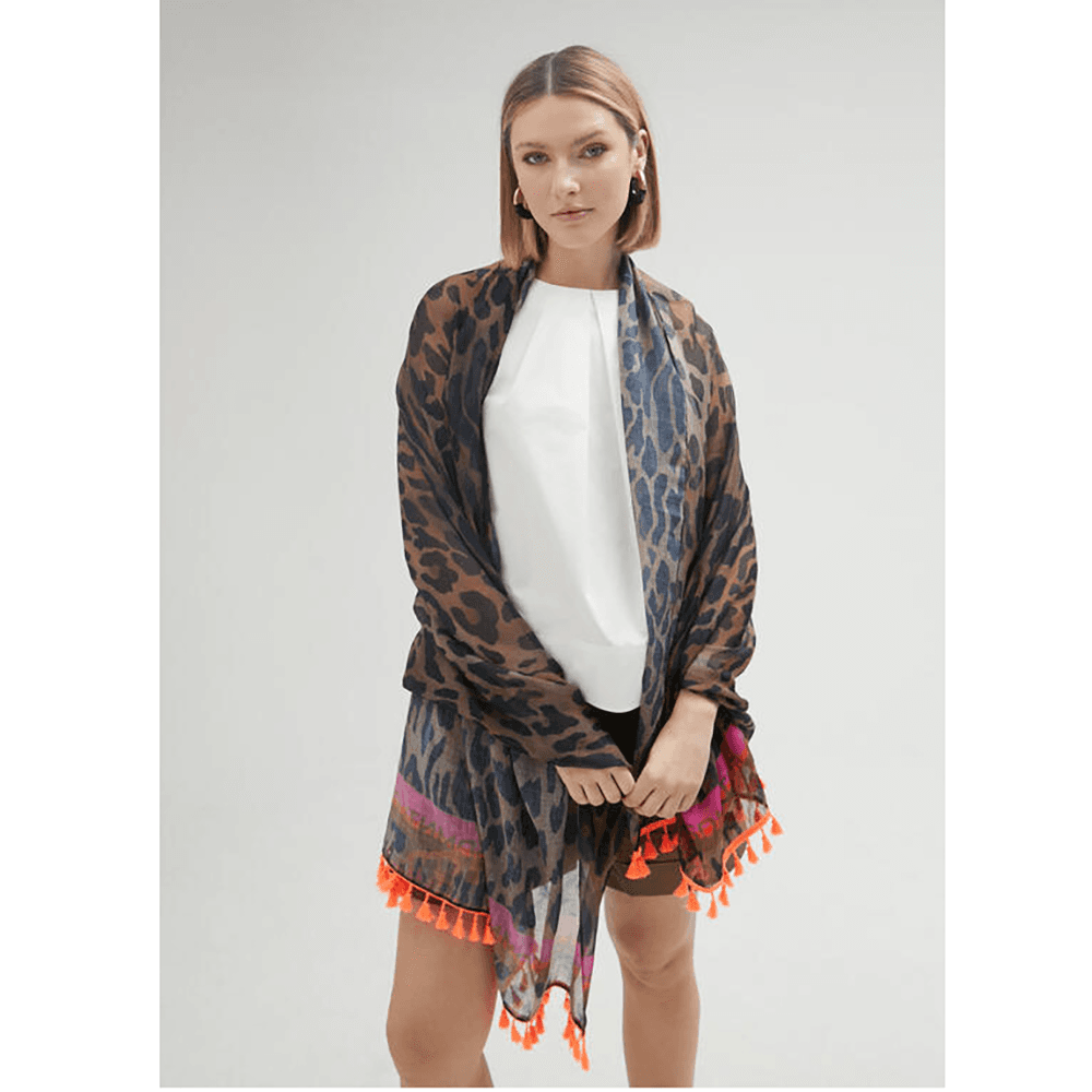 Strand laken leopardprint Zwart 1 Strand laken leopardprint Zwart 1