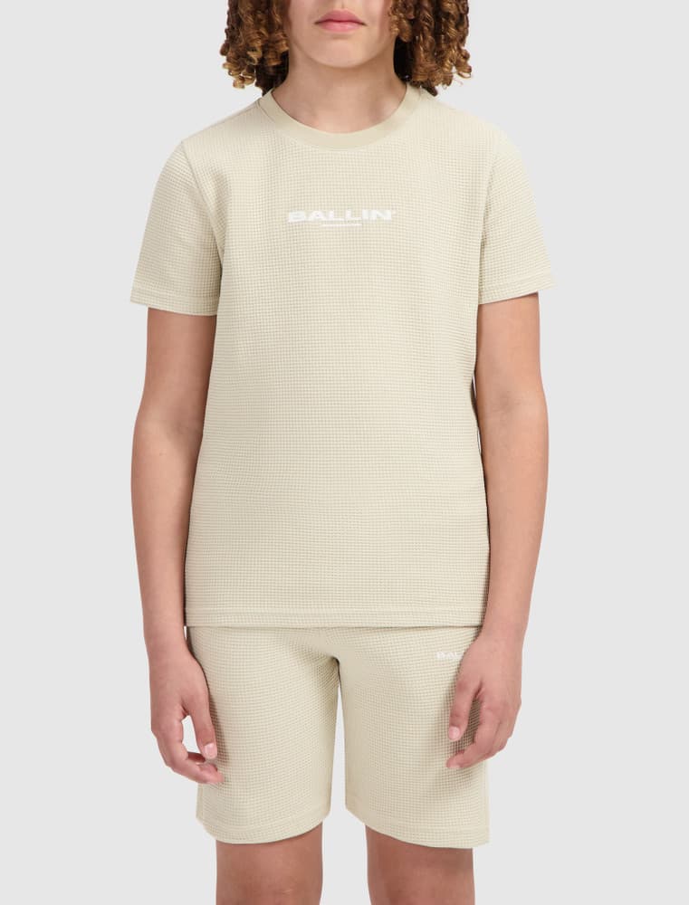 Regular fit Crewneck SS T-shirts Pique Zand Regular fit Crewneck SS T-shirts Pique Zand