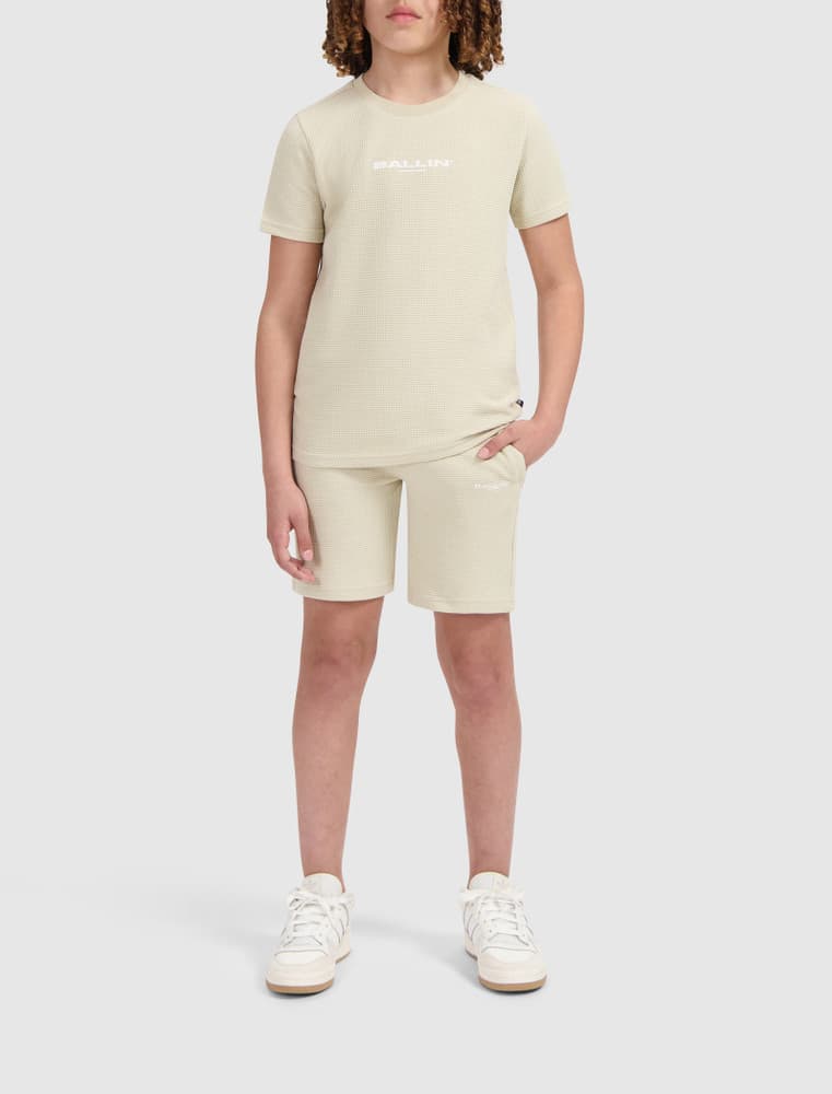 Regular fit Crewneck SS T-shirts Pique Zand Regular fit Crewneck SS T-shirts Pique Zand