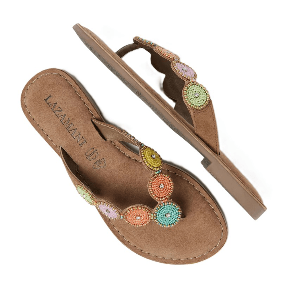 Ladies Toe Slippers Rounds Multi Ladies Toe Slippers Rounds Multi