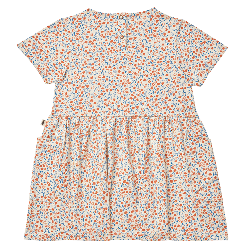 Relaxed Pocket Dress Floral AOP Peach Shortsleeve Multi Relaxed Pocket Dress Floral AOP Peach Shortsleeve Multi