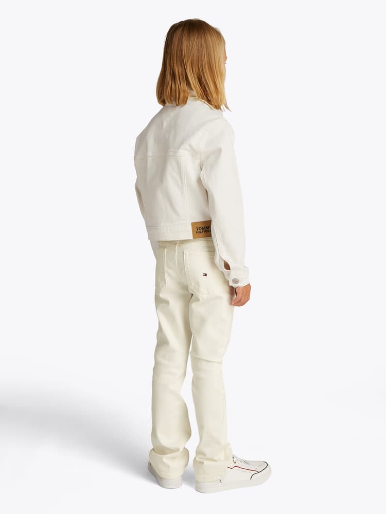 DENIM TRUCKER WHITE JACKET Wit 1 DENIM TRUCKER WHITE JACKET Wit 1