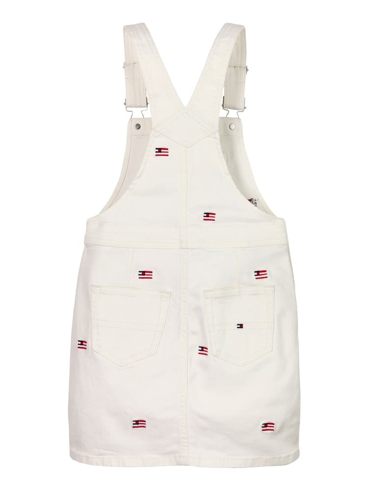 DUNGAREE DRESS CRITTER AOP FLAGS Off White DUNGAREE DRESS CRITTER AOP FLAGS Off White