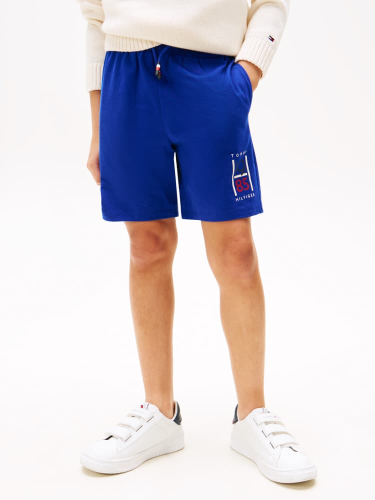 TH GRAPHIC SWEATSHORT KOBALT Blauw TH GRAPHIC SWEATSHORT KOBALT Blauw