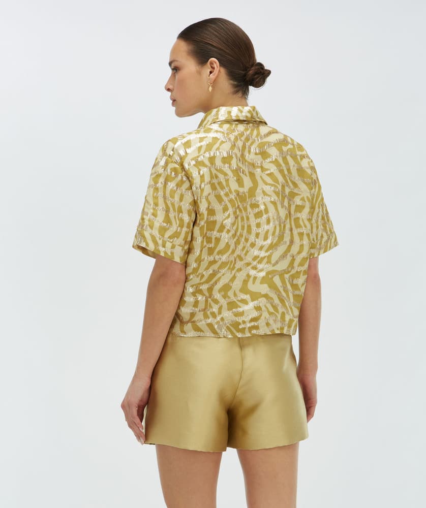 ZIYA Cropped Blouse Goud ZIYA Cropped Blouse Goud