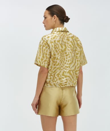 ZIYA Cropped Blouse Goud ZIYA Cropped Blouse Goud