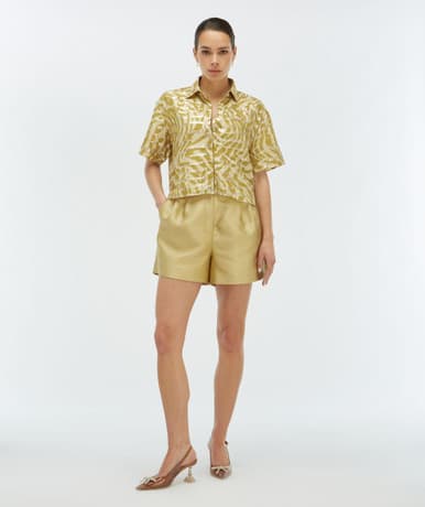 ZIYA Cropped Blouse Goud ZIYA Cropped Blouse Goud