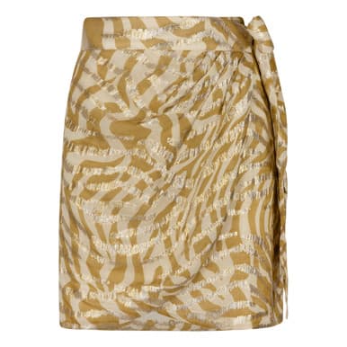 CAMEO WRAP MINI SKIRT Goud CAMEO WRAP MINI SKIRT Goud