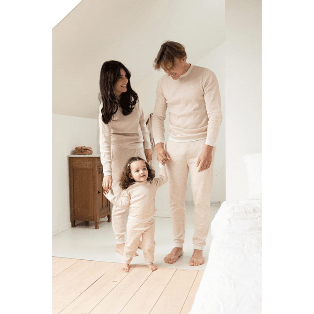 Wafelpyjama Family Edition Beige Wafelpyjama Family Edition Beige