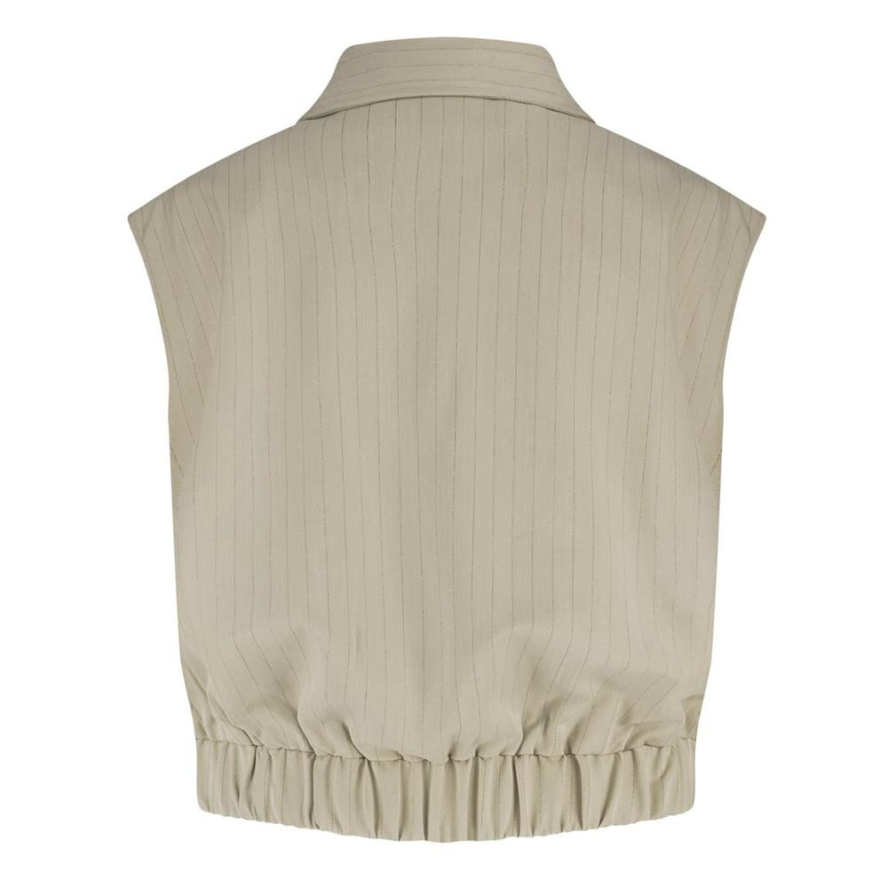 Veerle Gilet Stripe Zand Veerle Gilet Stripe Zand
