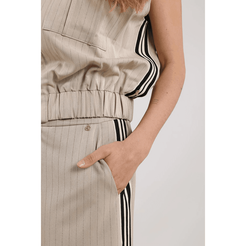Vera Pants Stripe Zand Vera Pants Stripe Zand