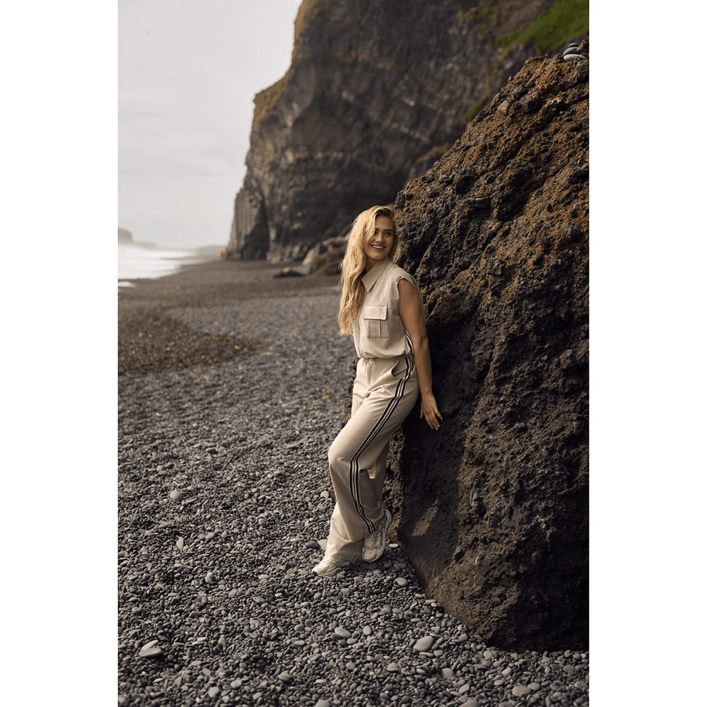 Vera Pants Stripe Zand Vera Pants Stripe Zand