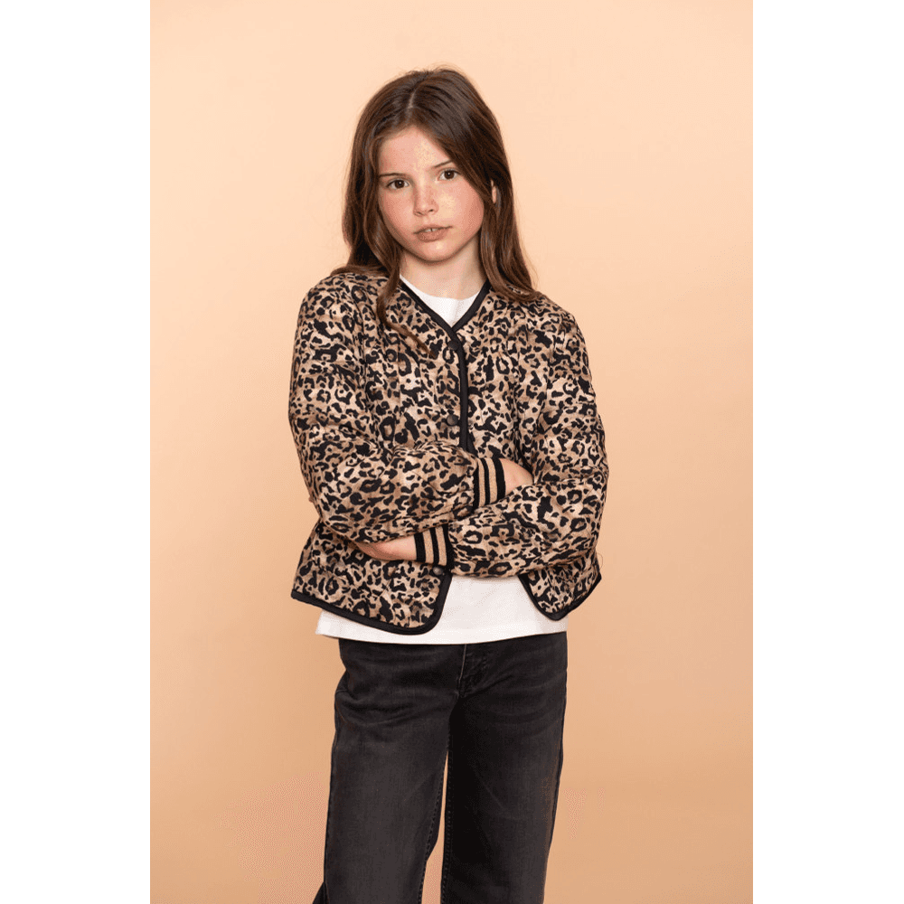 Bomber leopard Zwart 1 Bomber leopard Zwart 1