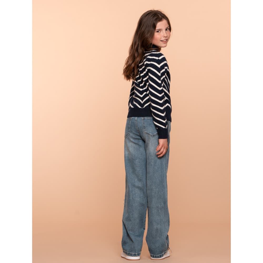 Jeans piping Blauw Jeans piping Blauw