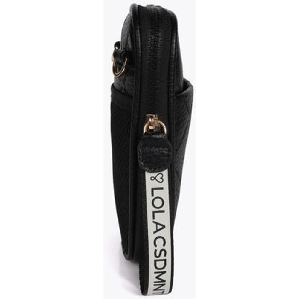 Doorgestikt Telefoontasje Zwart 1 Doorgestikt Telefoontasje Zwart 1