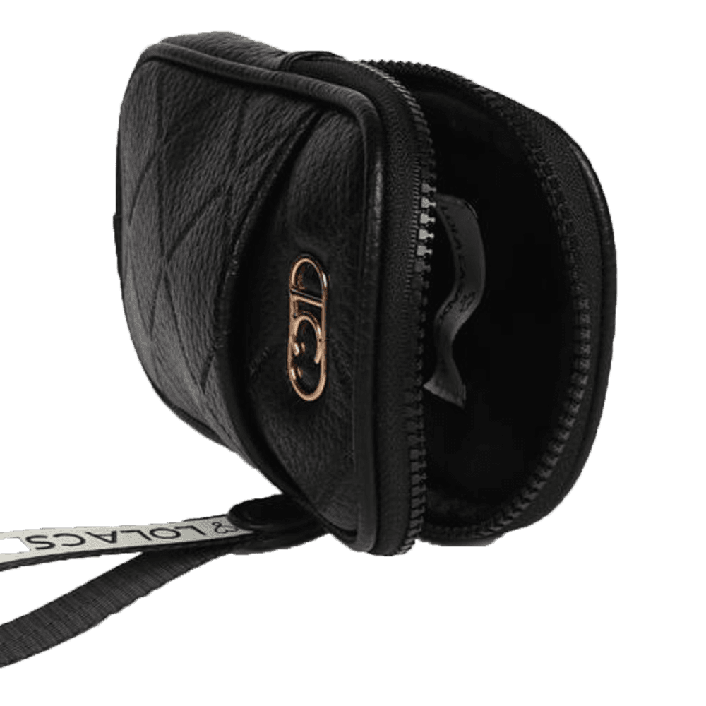 Doorgestikt Telefoontasje Zwart 1 Doorgestikt Telefoontasje Zwart 1