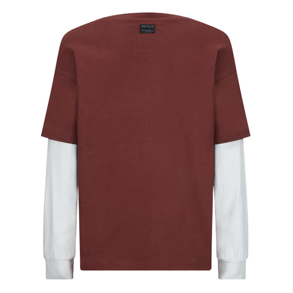 Guido Longsleeve Double Layer Bordeaux Guido Longsleeve Double Layer Bordeaux