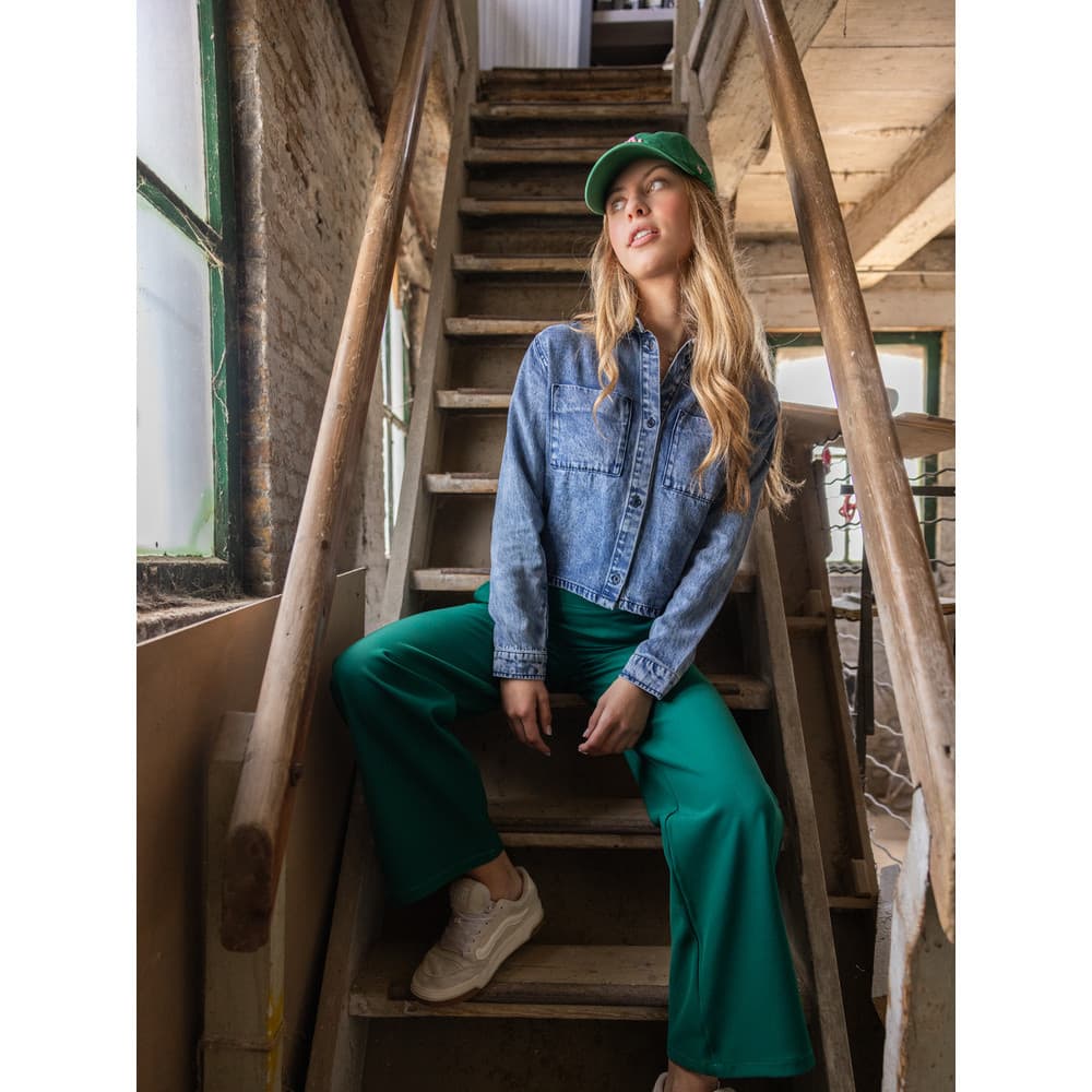 10Sixteen Pantalon Lucky Groen 10Sixteen Pantalon Lucky Groen