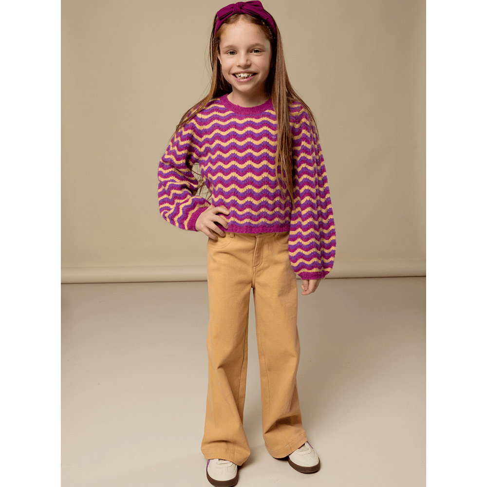 Little coloured denim wide leg Zand Little coloured denim wide leg Zand