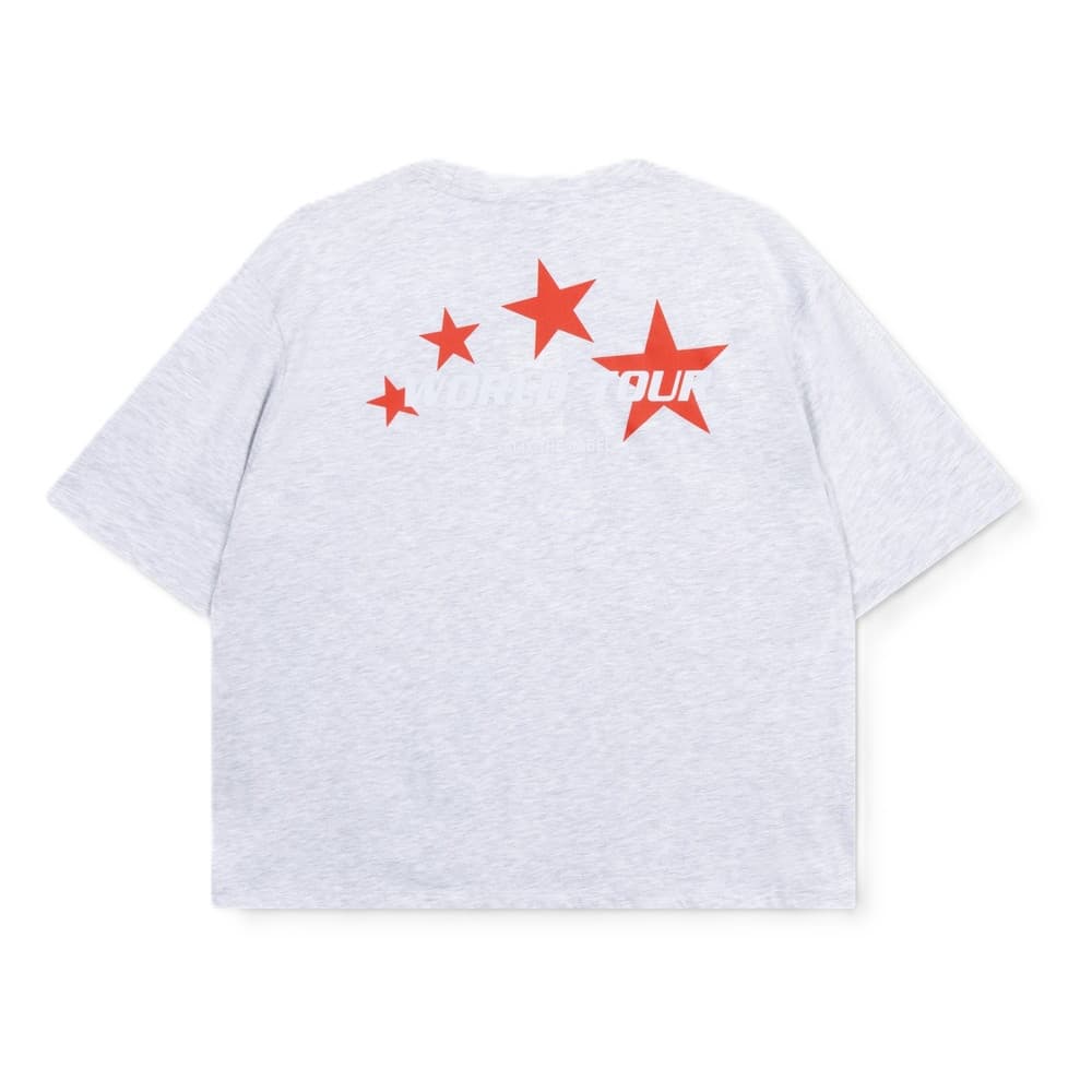 Ladies Knitted Ticket To Adventures T-shirt Grijs Ladies Knitted Ticket To Adventures T-shirt Grijs